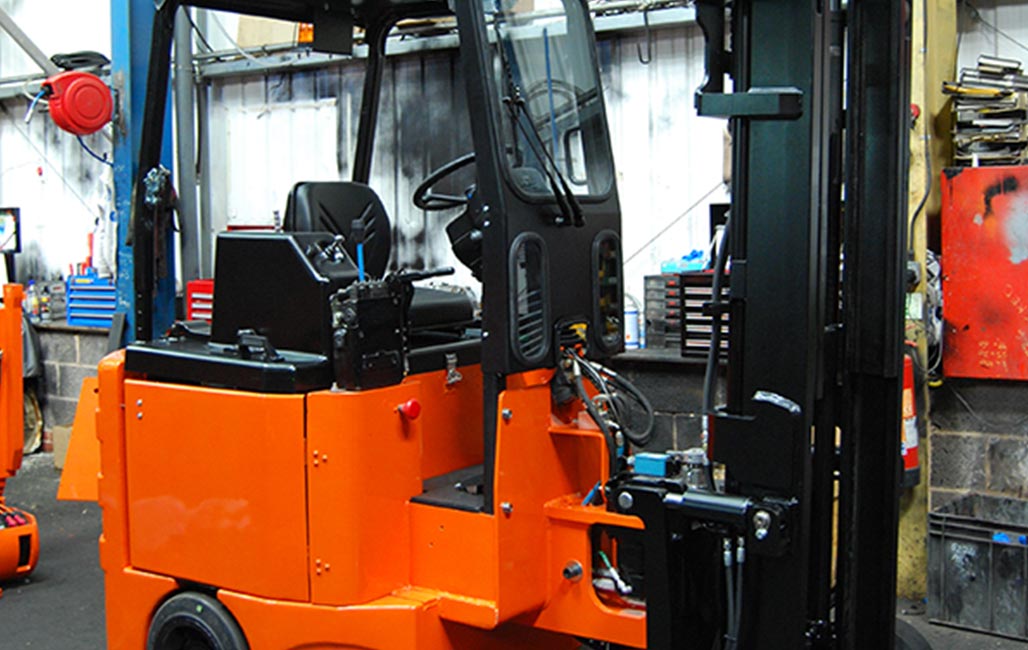Bendi Forklift in the workshop Bendi Articulated Forklift in the workshop